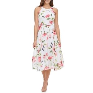 NWT Tommy Hilfiger Floral Chiffon Dress Sz 2